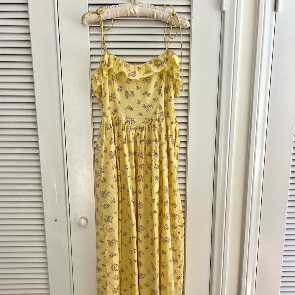 Doen Wendelin dress in sunshine bouton de rose
